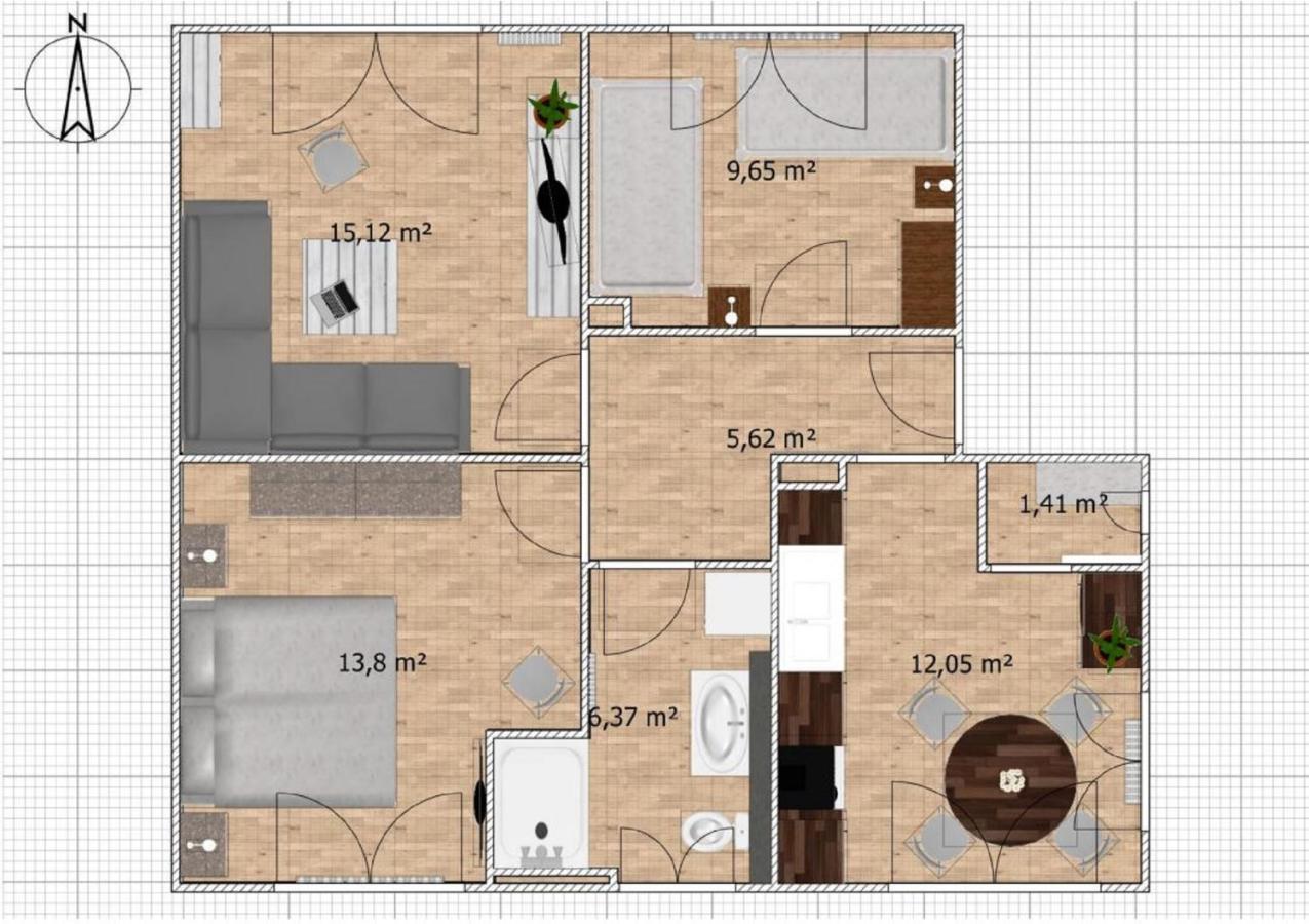 Ferienwohnung Stadtidyll ヴィンターベルク エクステリア 写真